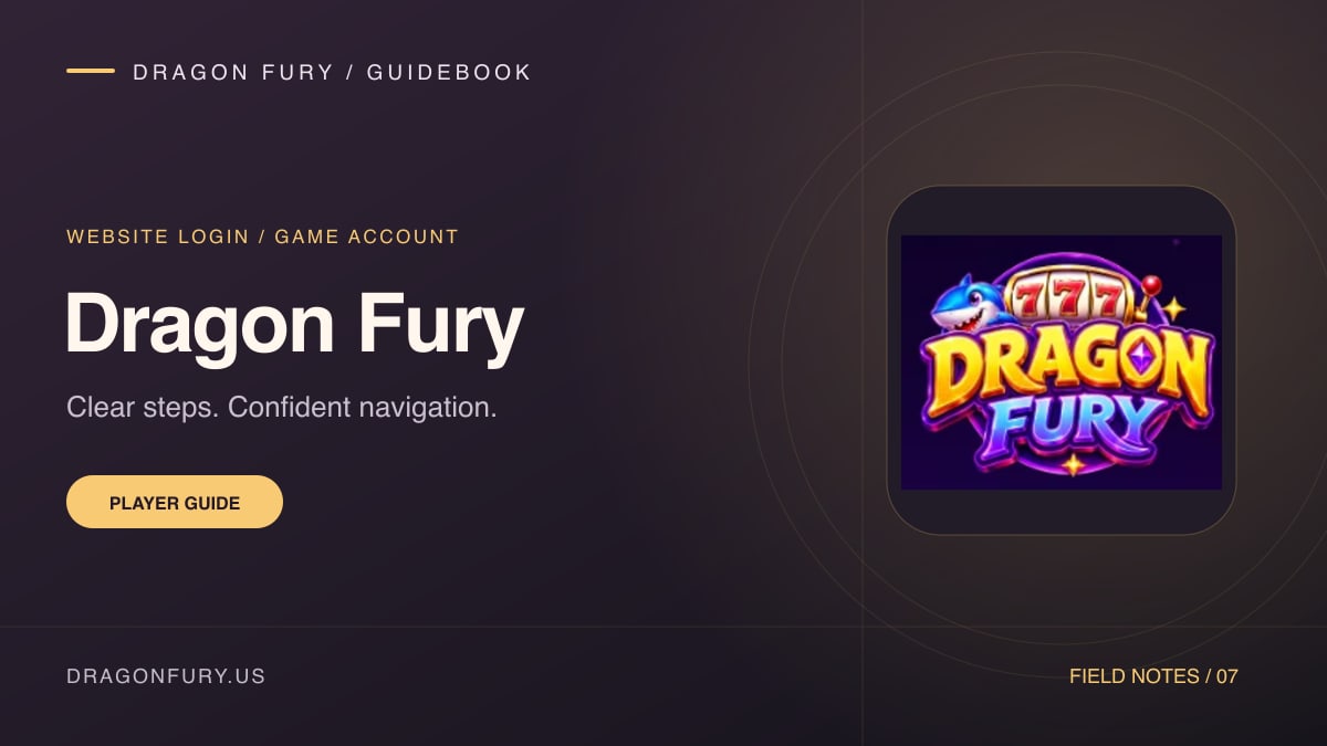 Dragon Fury game account and login guide on DragonFury.us