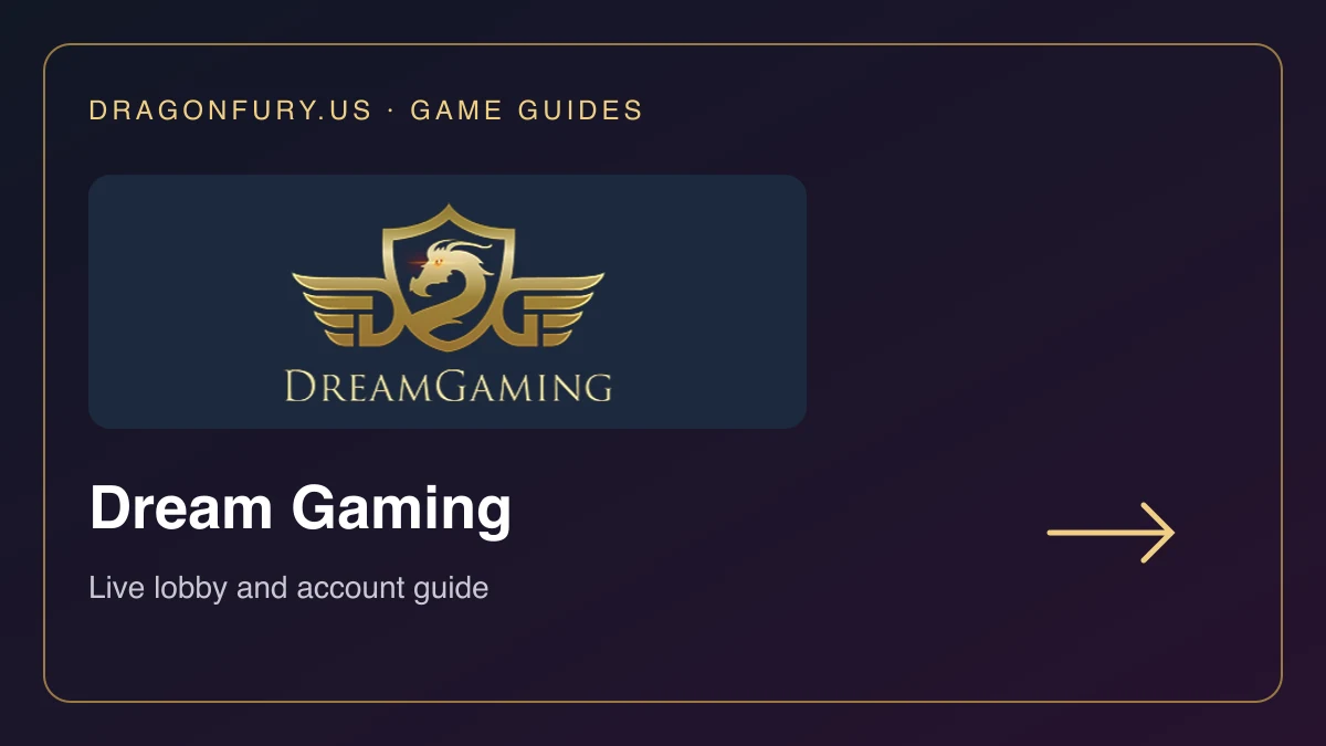 Dream Gaming catalogue guide on DragonFury.us
