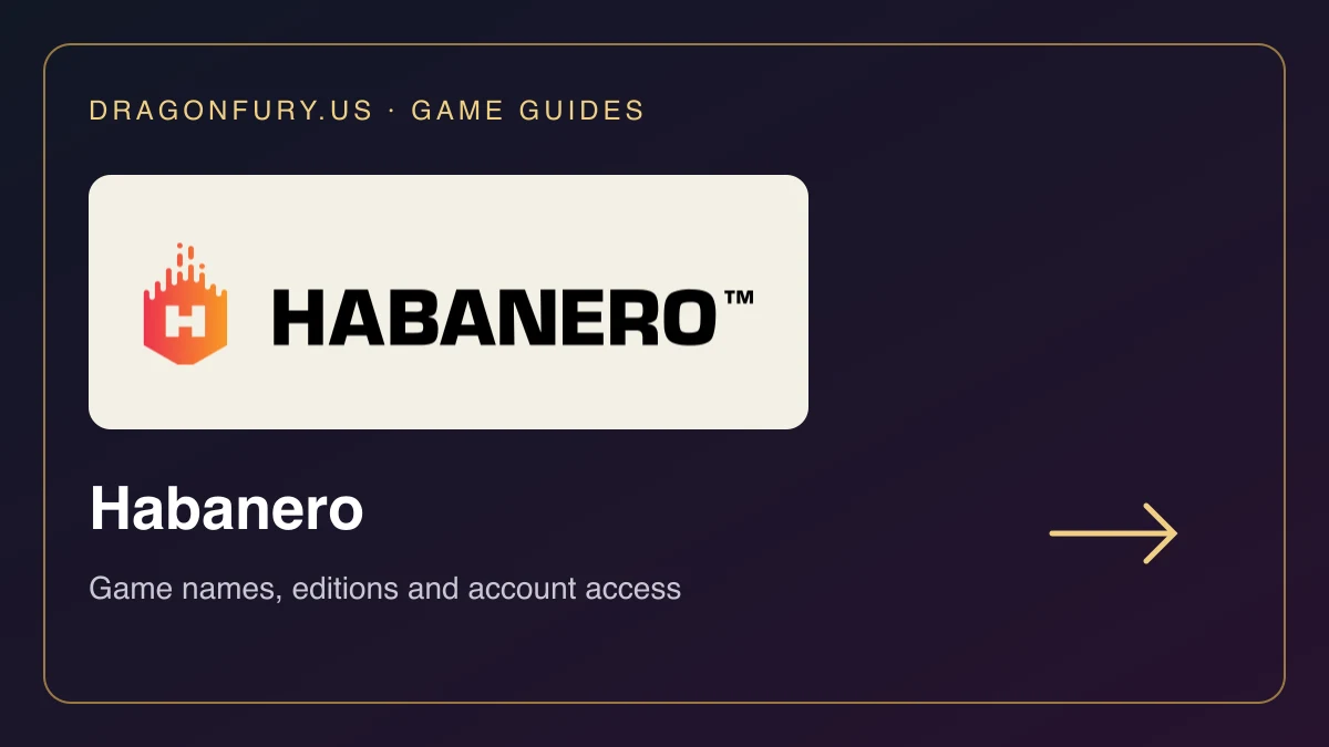 Habanero catalogue guide on DragonFury.us