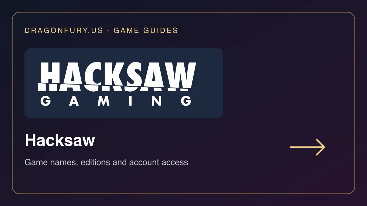 Hacksaw catalogue guide on DragonFury.us