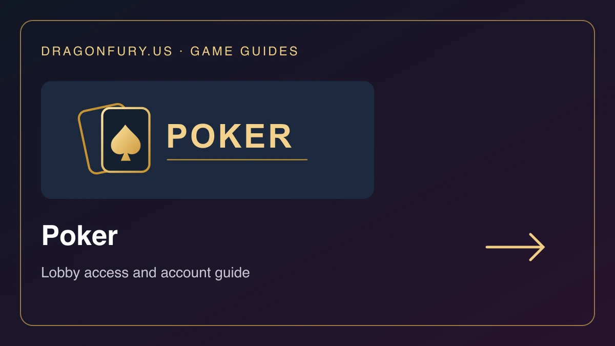 Poker catalogue guide on DragonFury.us
